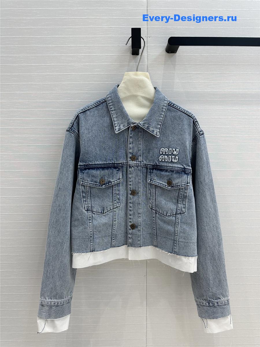 Miu Miu Washed Denim Jacket