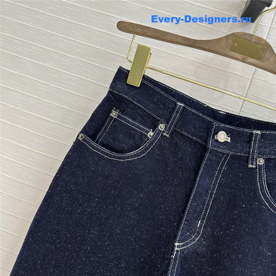 L0r0 P1ana snowflake dark blue jeans