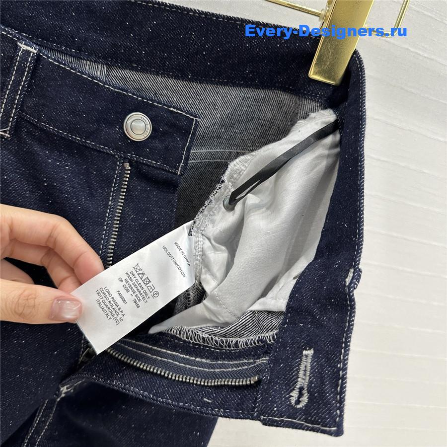 L0r0 P1ana snowflake dark blue jeans