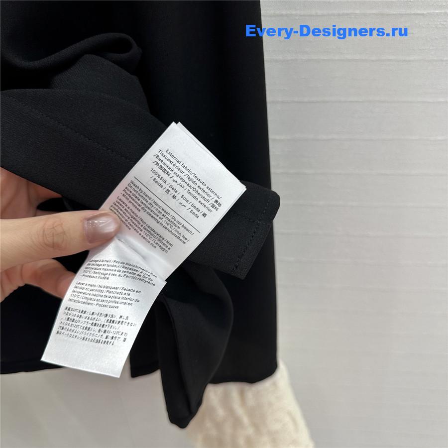 Va1e*ntin0 silk georgette blouse in black