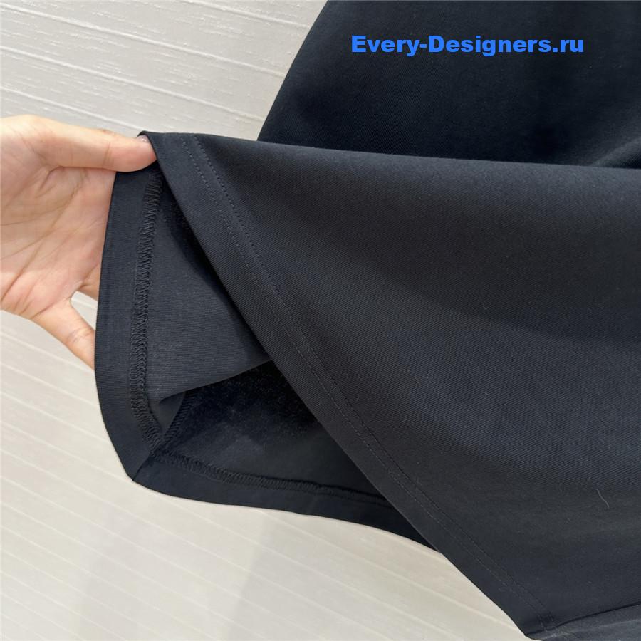 F**di embroidered logo black t-shirt