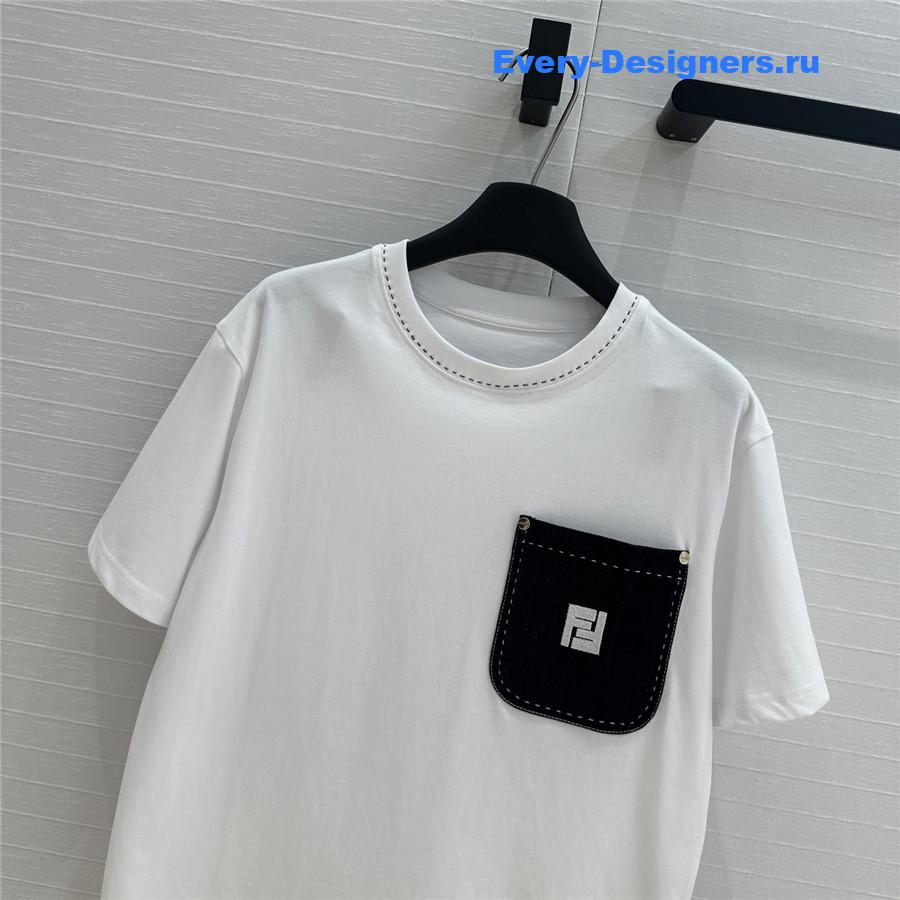 F**di embroidered logo short-sleeved t-shirt