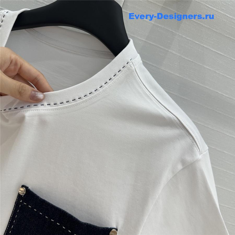 F**di embroidered logo short-sleeved t-shirt