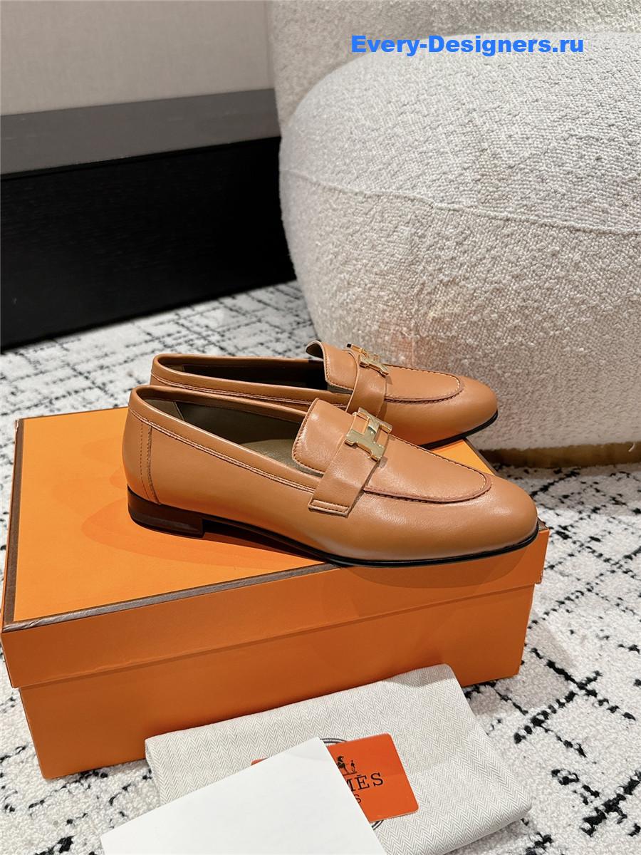 H**me5 women’s brown loafers