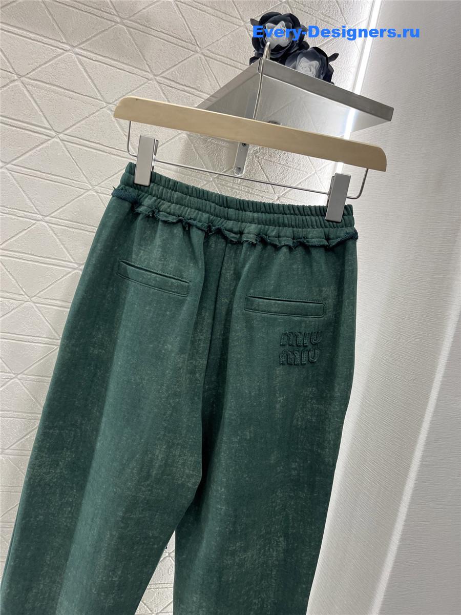 Miu Miu Crew Neck Logo Sweatshirt Set