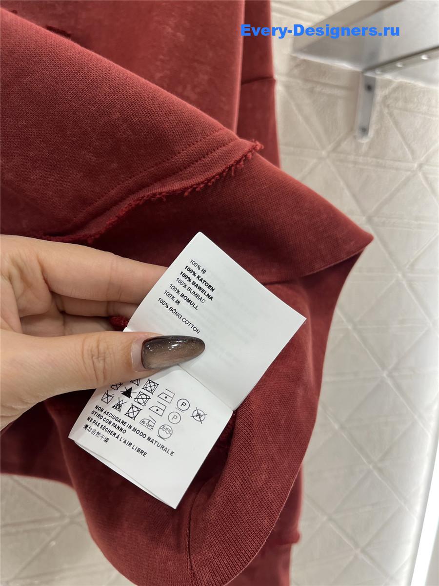 Miu Miu Crew Neck Logo Sweatshirt Set Red