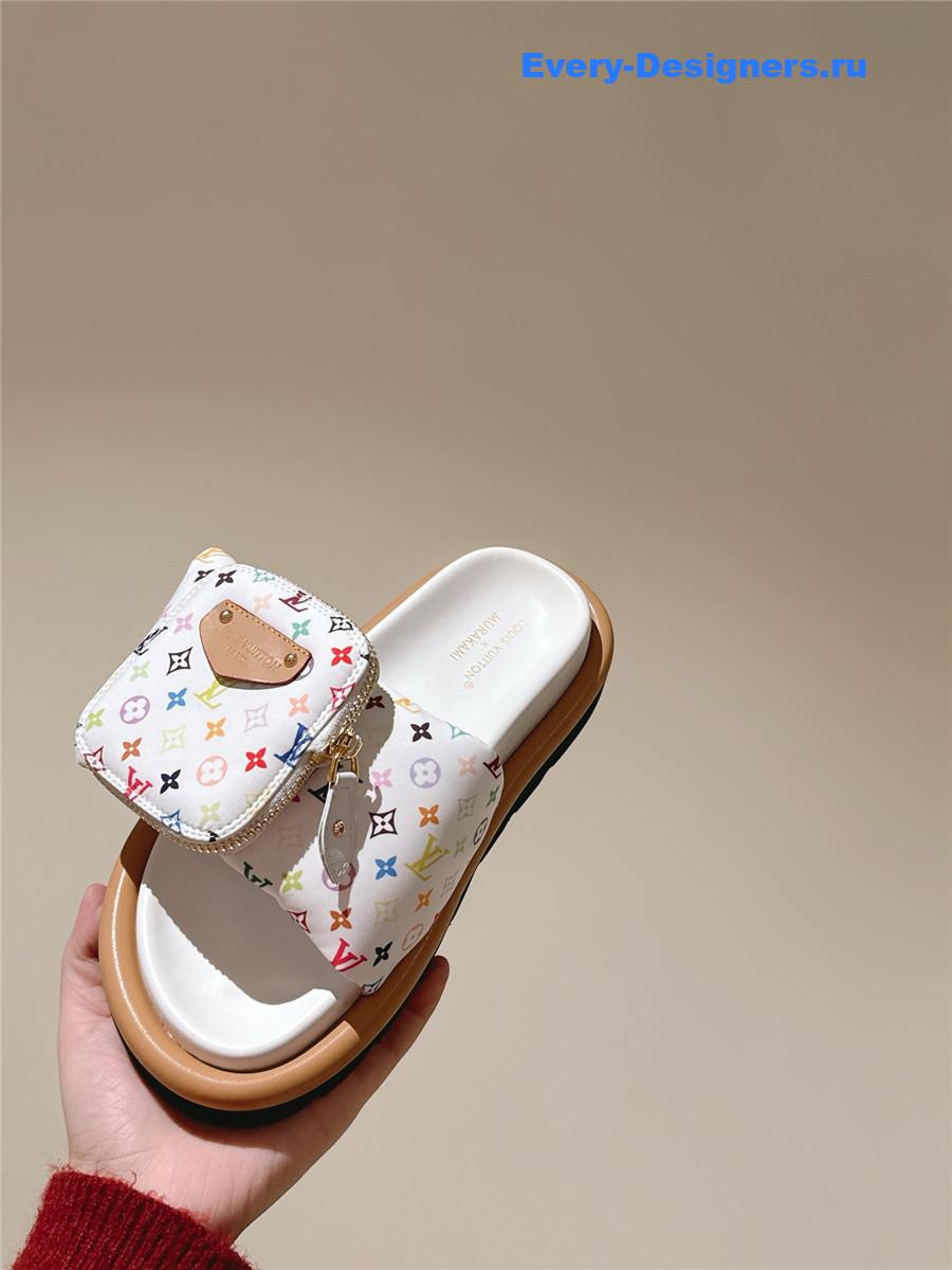 l0vis Vvtt0n lv x tm pool pillow flat comfort mule