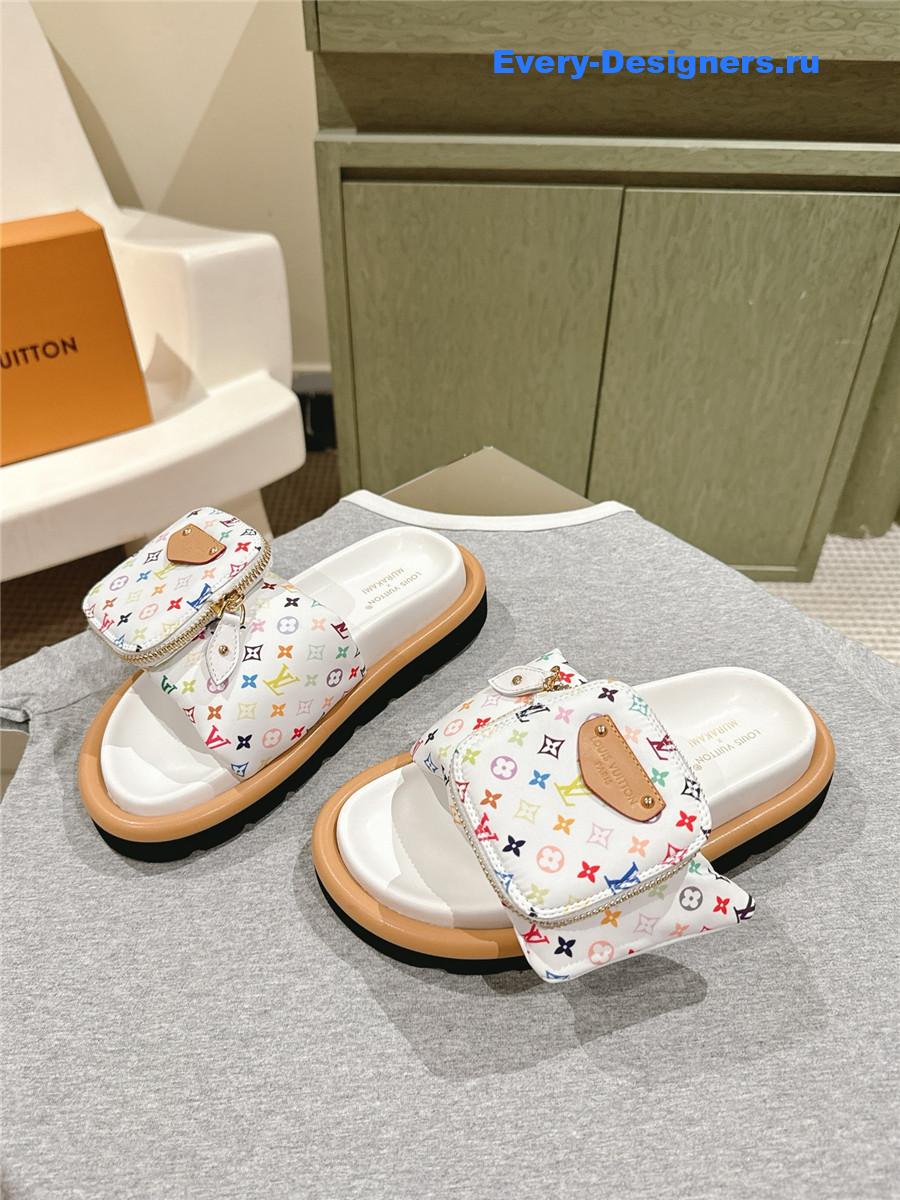 l0vis Vvtt0n lv x tm pool pillow flat comfort mule