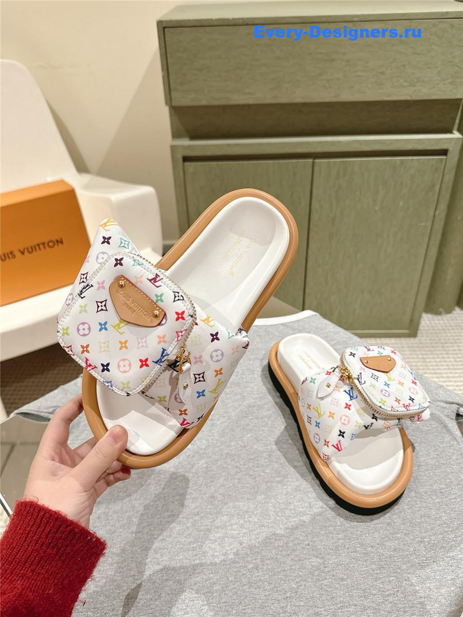 l0vis Vvtt0n lv x tm pool pillow flat comfort mule