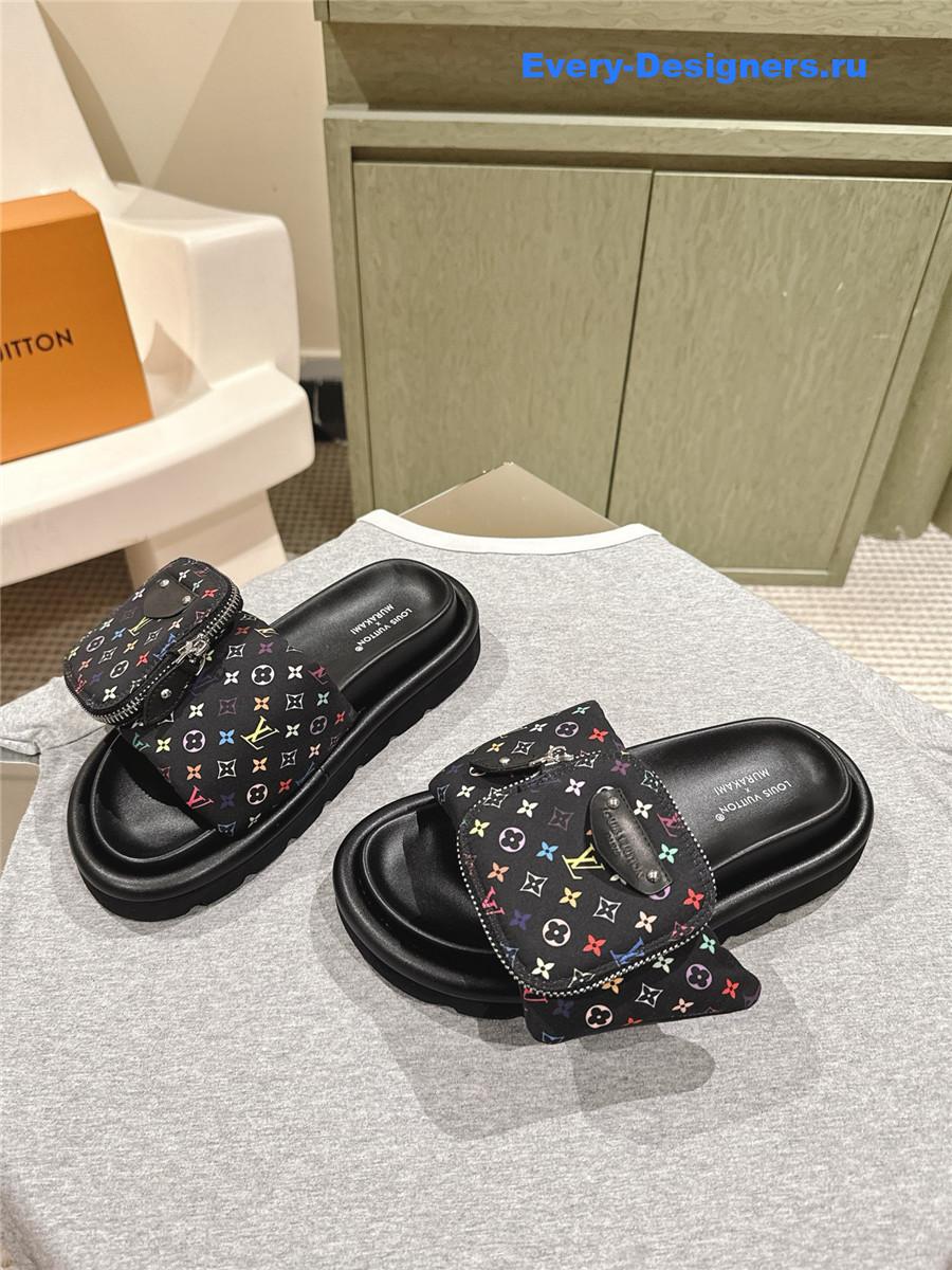 l0vis Vvtt0n x murakami pool pillow mules