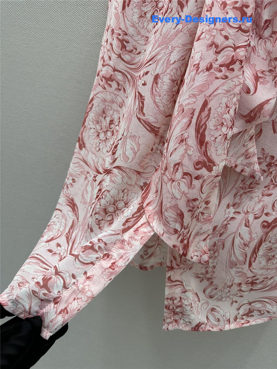 Va1e*ntin0 flower print halter silk top