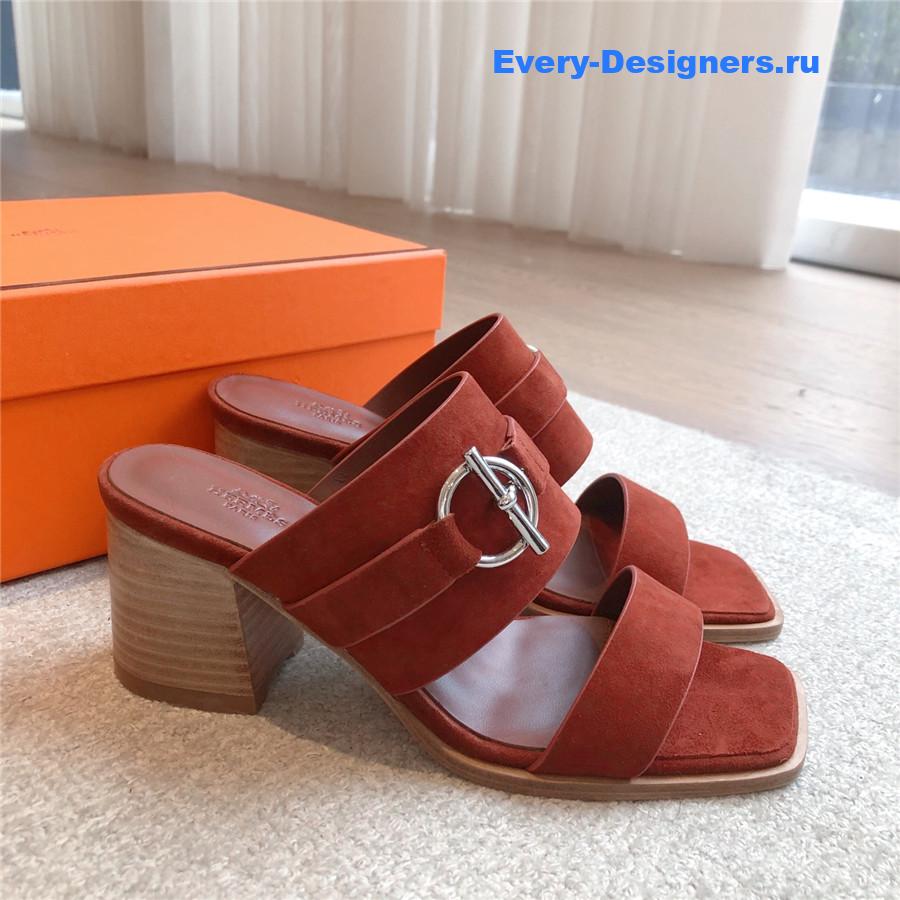 H**me5 suede kite 60 sandals brown