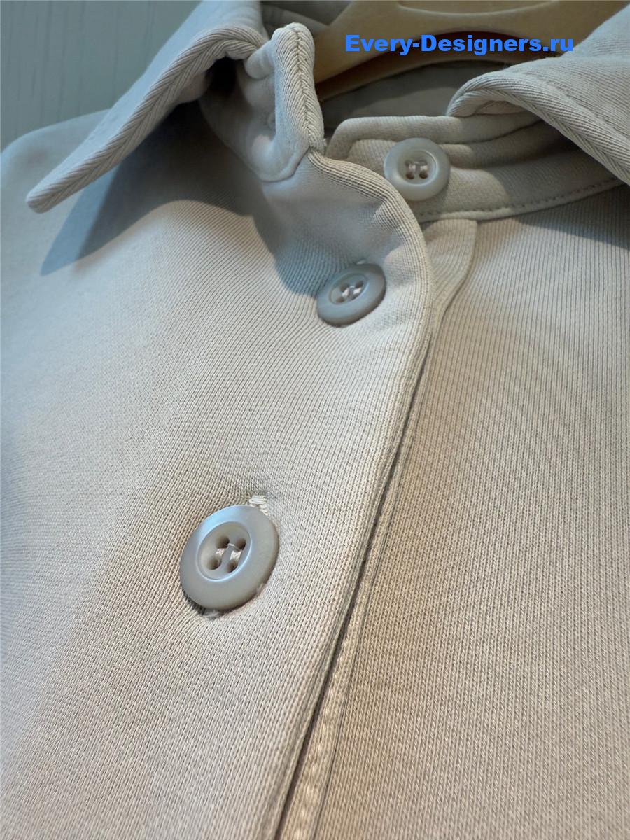 Miu Miu Embroidered Polo Sweatshirt