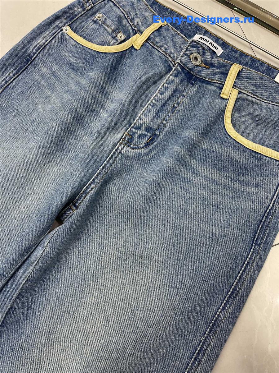 Miu Miu Straight Wide-Leg Jeans