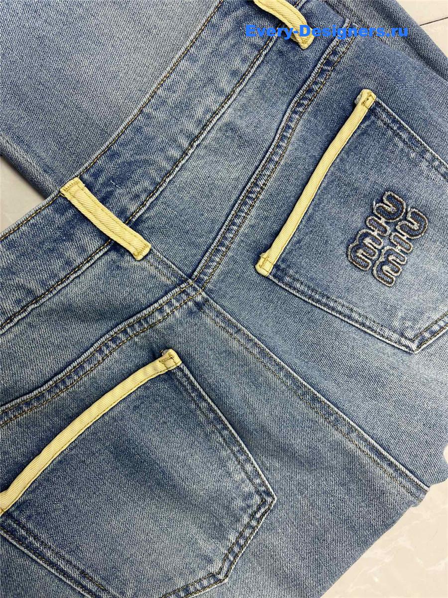 Miu Miu Straight Wide-Leg Jeans