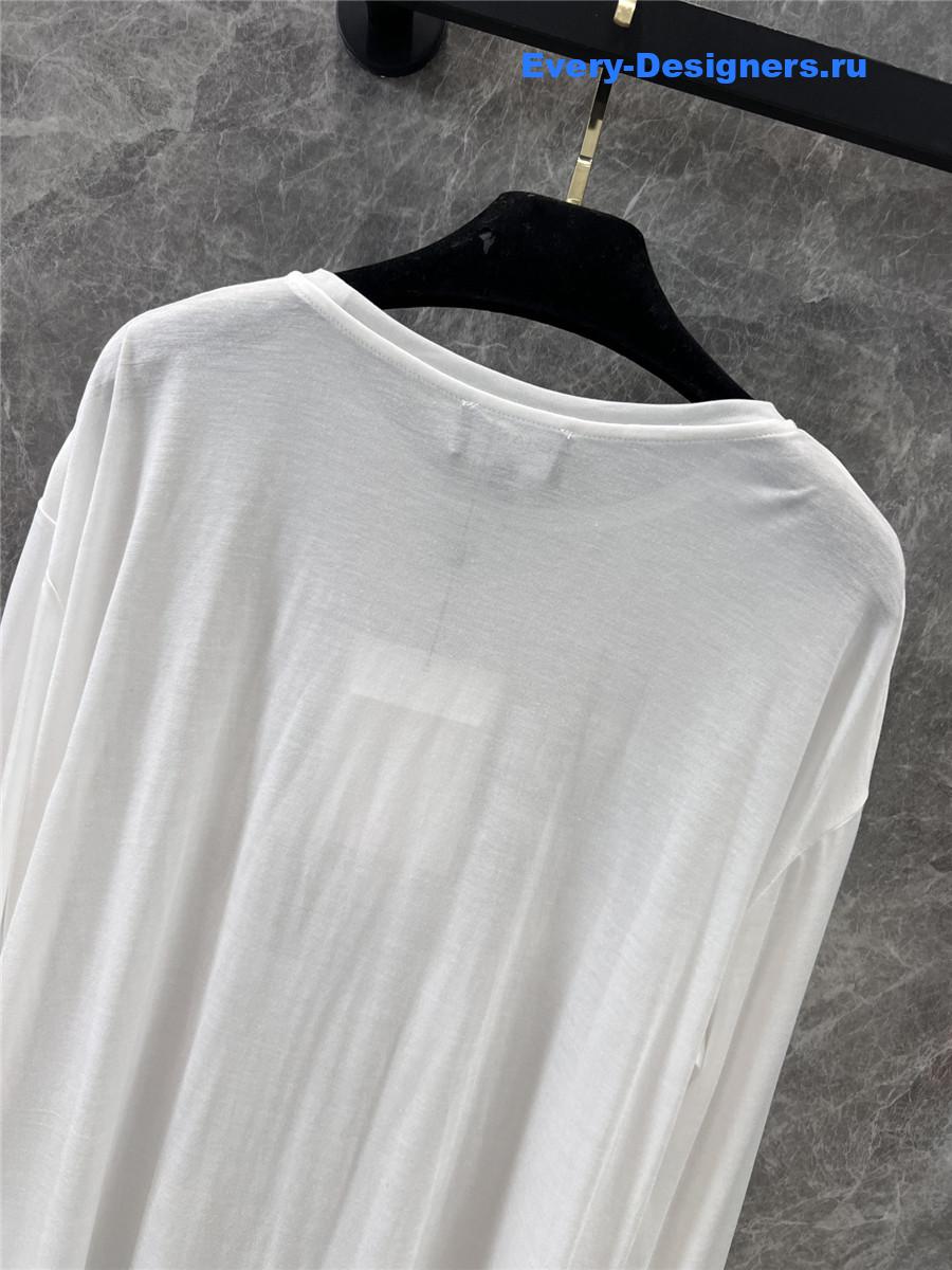 Ch**el logo print long sleeve top