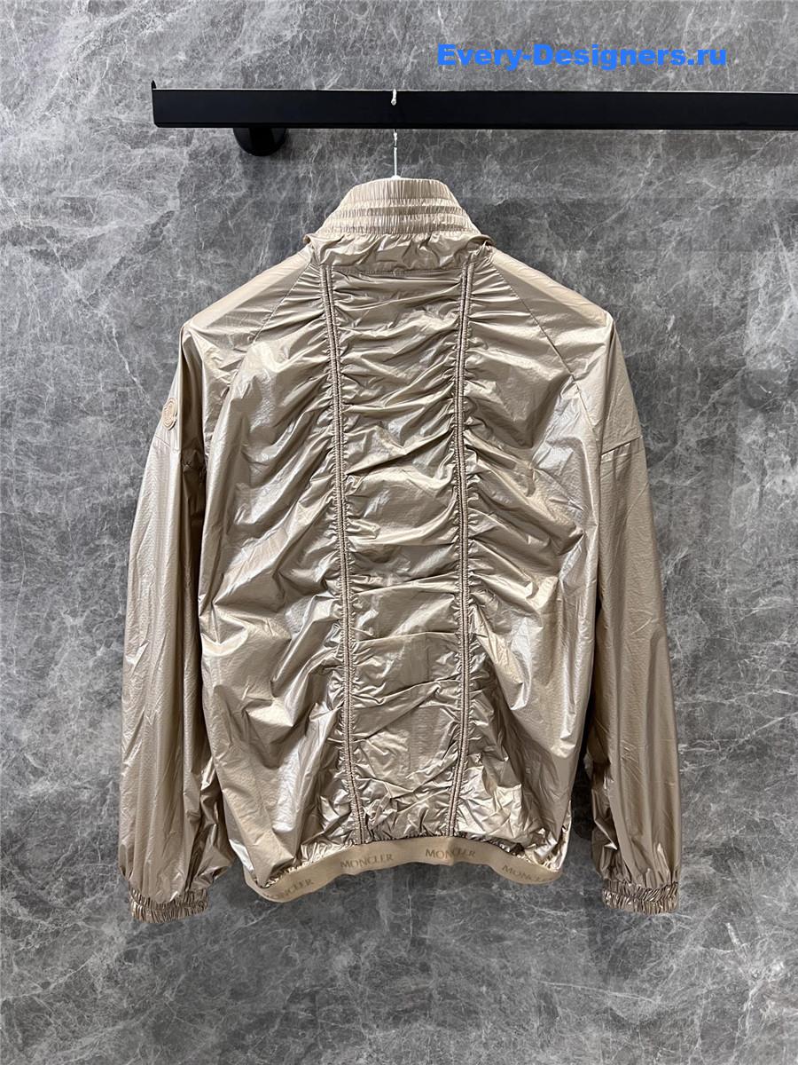 Moncler Doride Seamed Bomber Jacket Beige