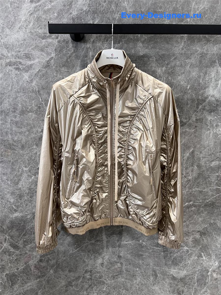 Moncler Doride Seamed Bomber Jacket Beige
