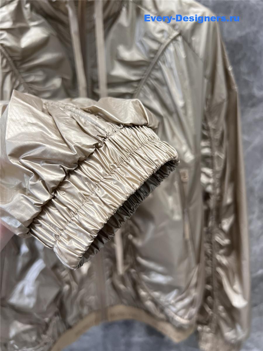 Moncler Doride Seamed Bomber Jacket Beige