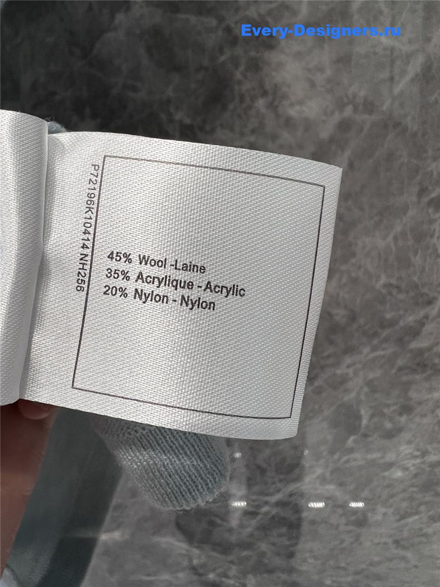 Ch**el crew neck knitted short sleeve top