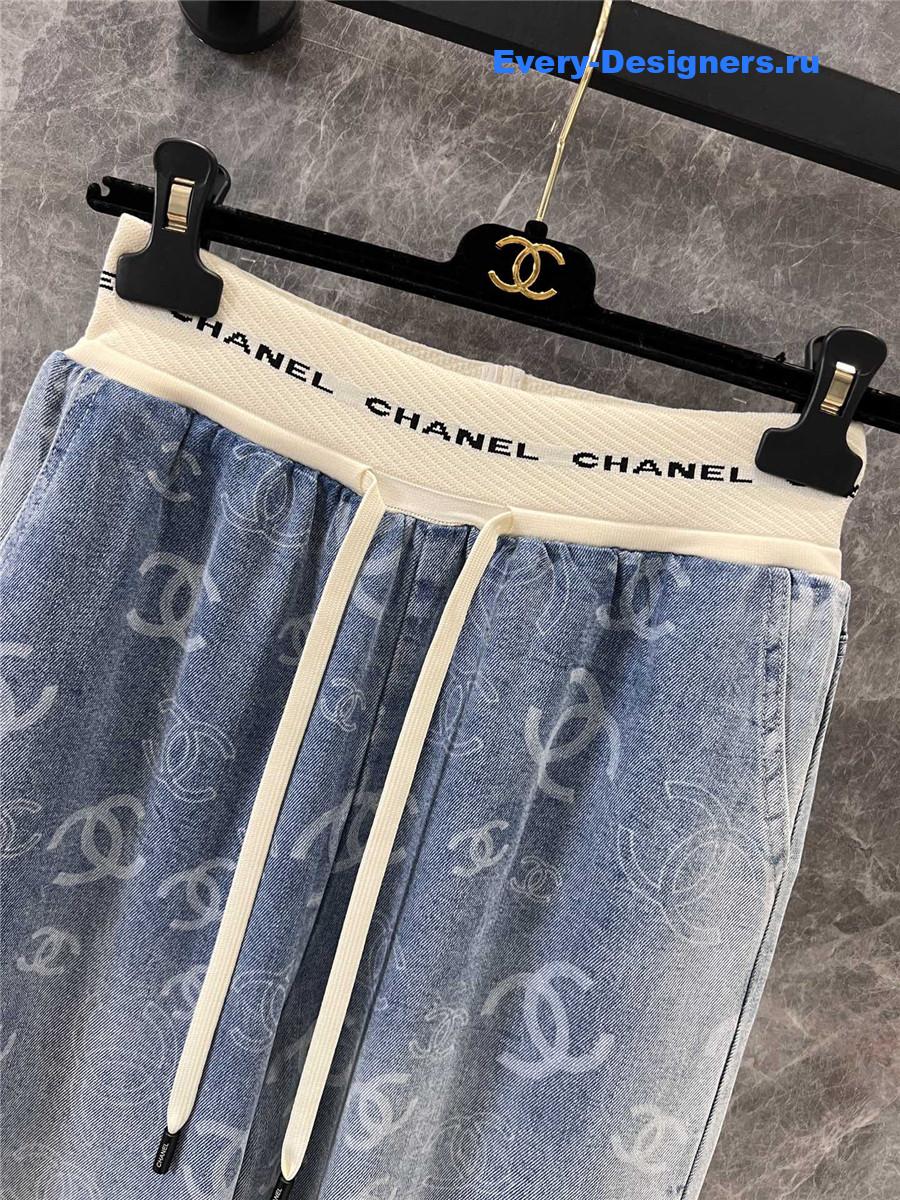 Ch**el gradient washed jeans