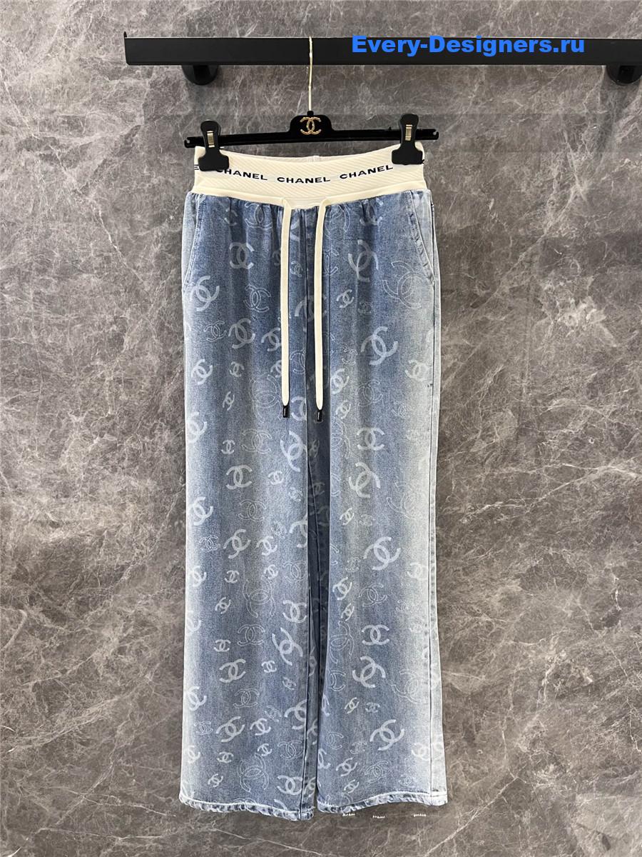 Ch**el gradient washed jeans