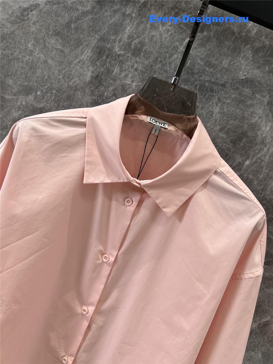 L0ew* irregular pink loose shirt