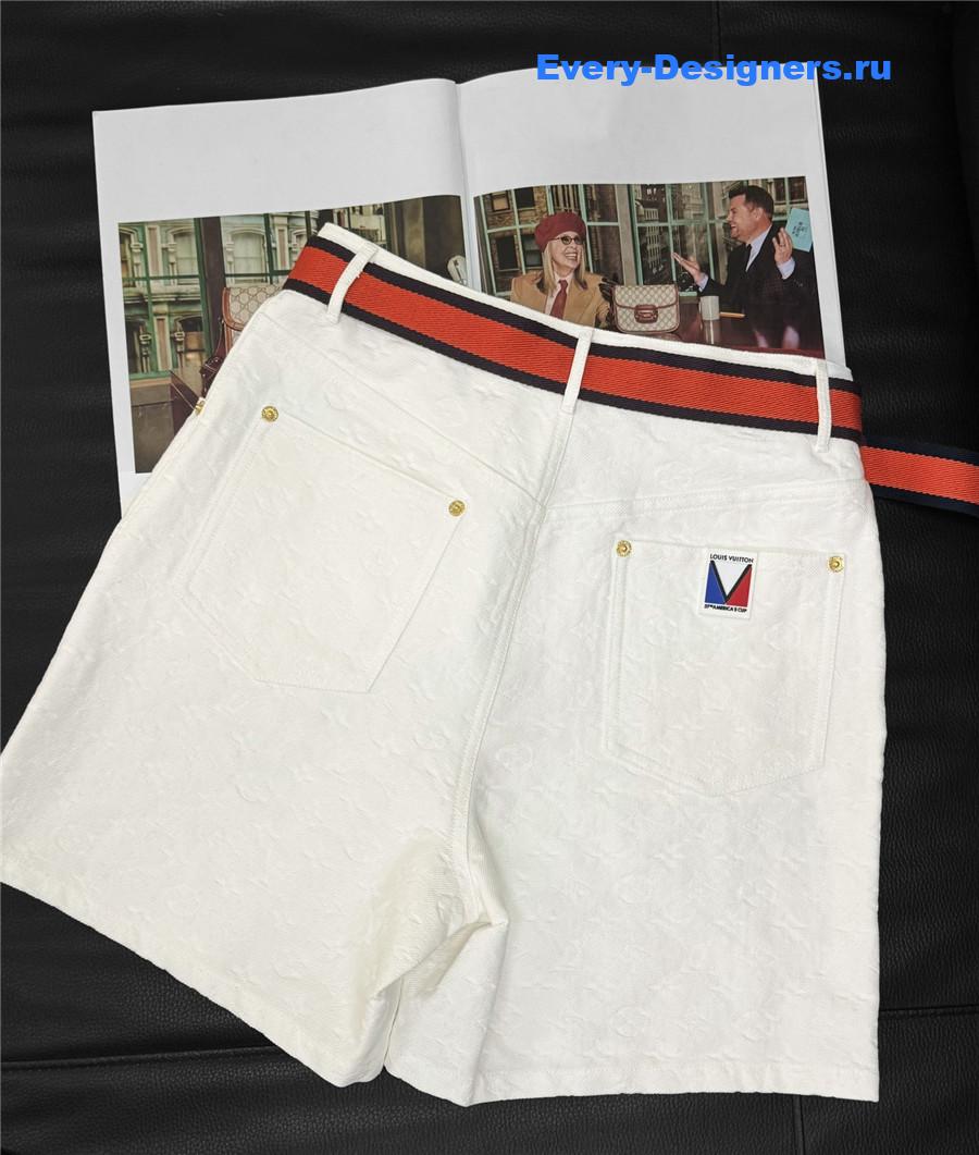 l0vis Vvtt0n lv x ac embossed monogram shorts