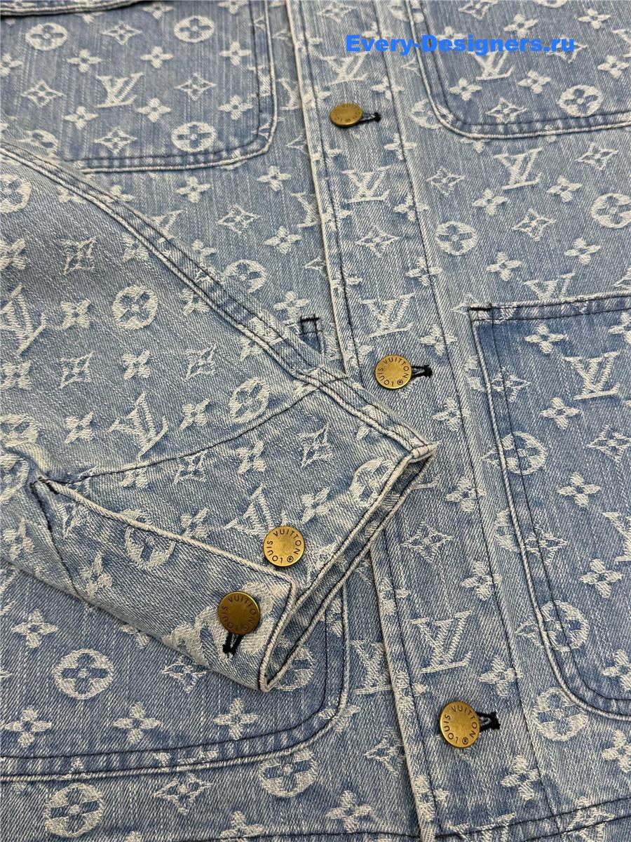 l0vis Vvtt0n svp*me monogram denim jacket
