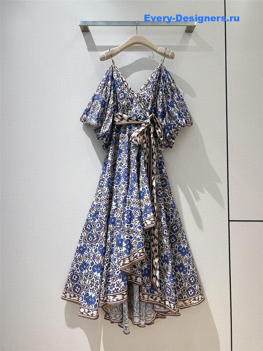 ZIMM Lace-Up Camisole Dress