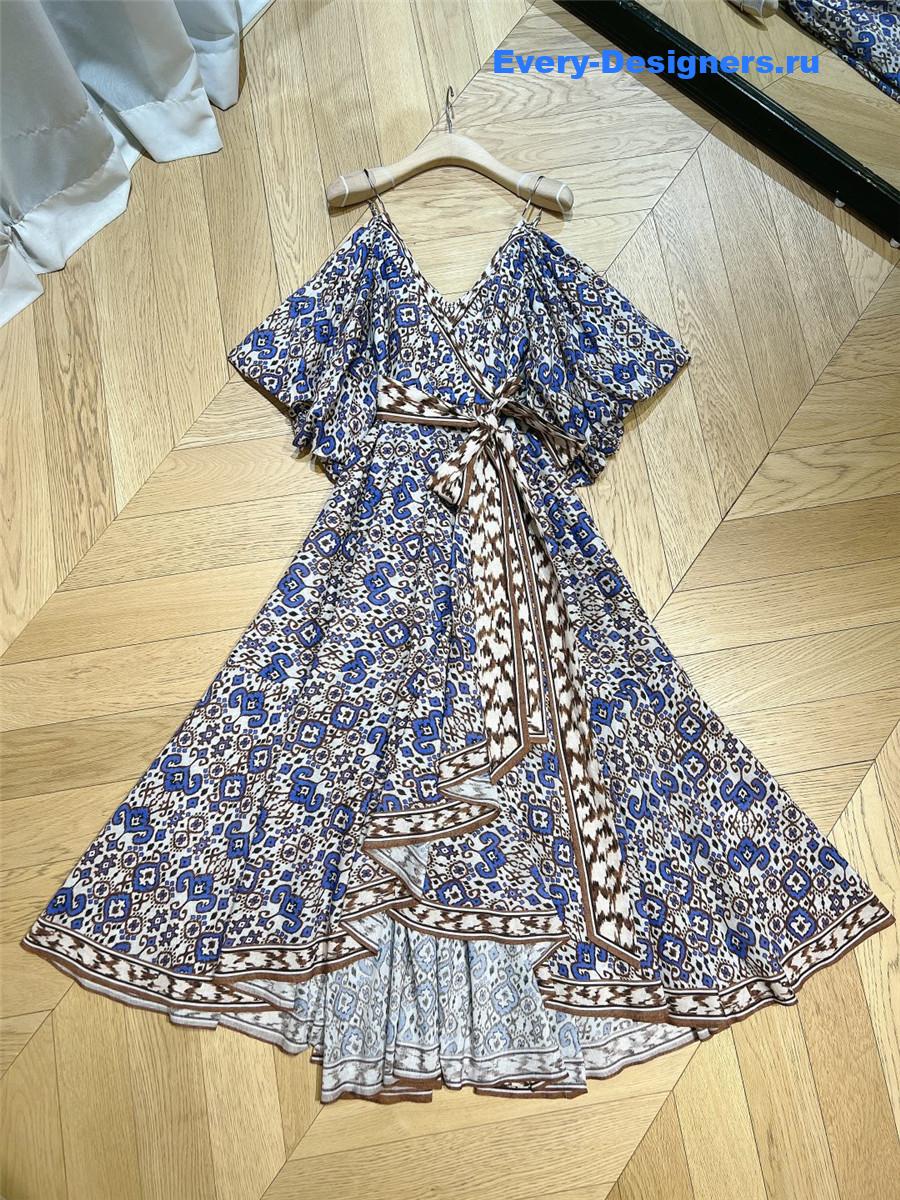 ZIMM Lace-Up Camisole Dress