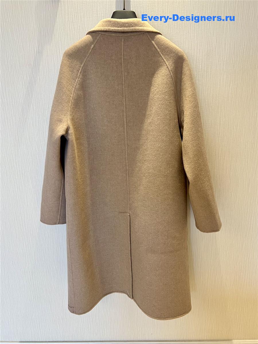 F**di ff beige wool coat