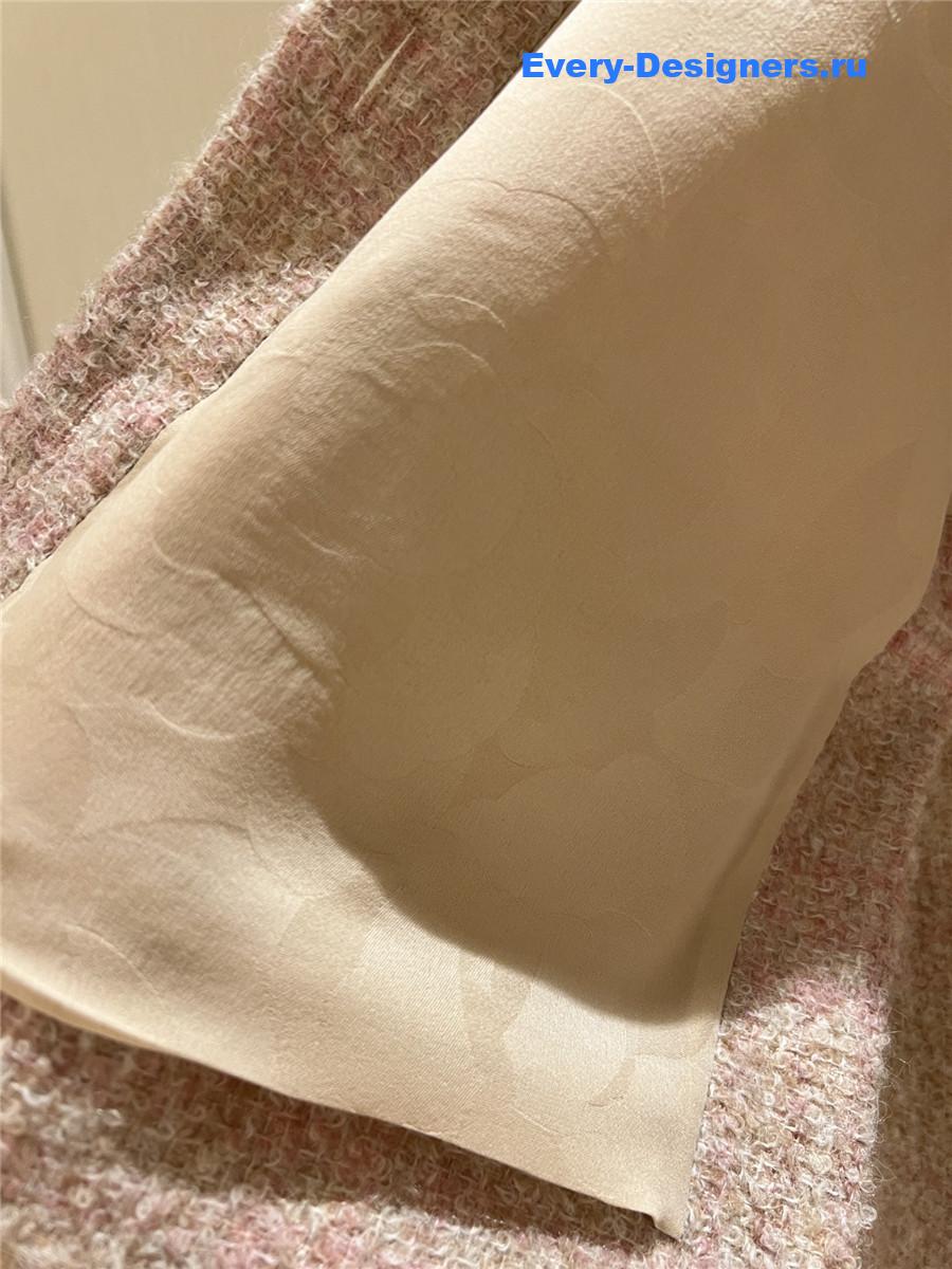 Ch**el pink four pocket tweed jacket