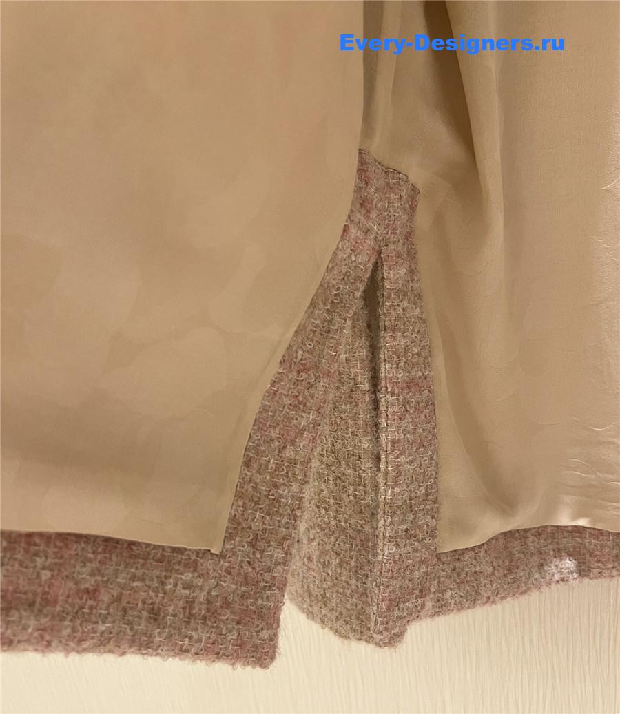 Ch**el pink four pocket tweed jacket