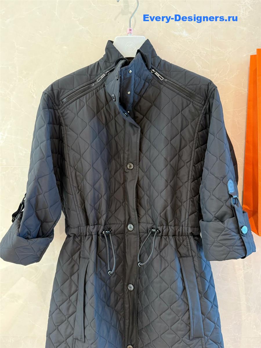 H**me5 black quilted cotton barn jacket