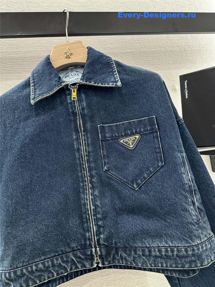 Pra*a cropped denim jacket