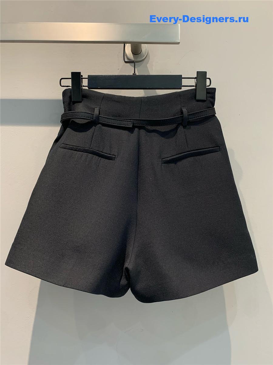 D10r cd black silk shorts