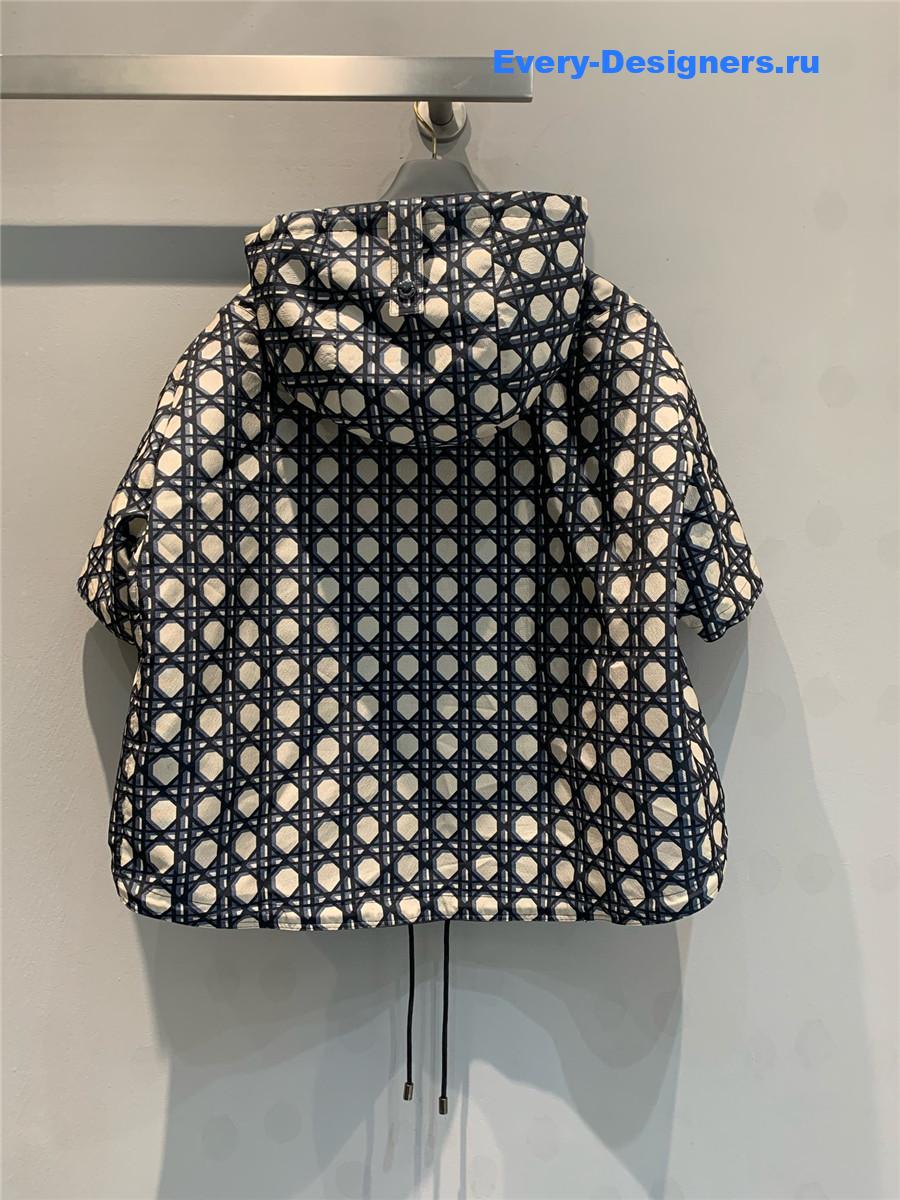 D10r blue oblique hooded short sleeves