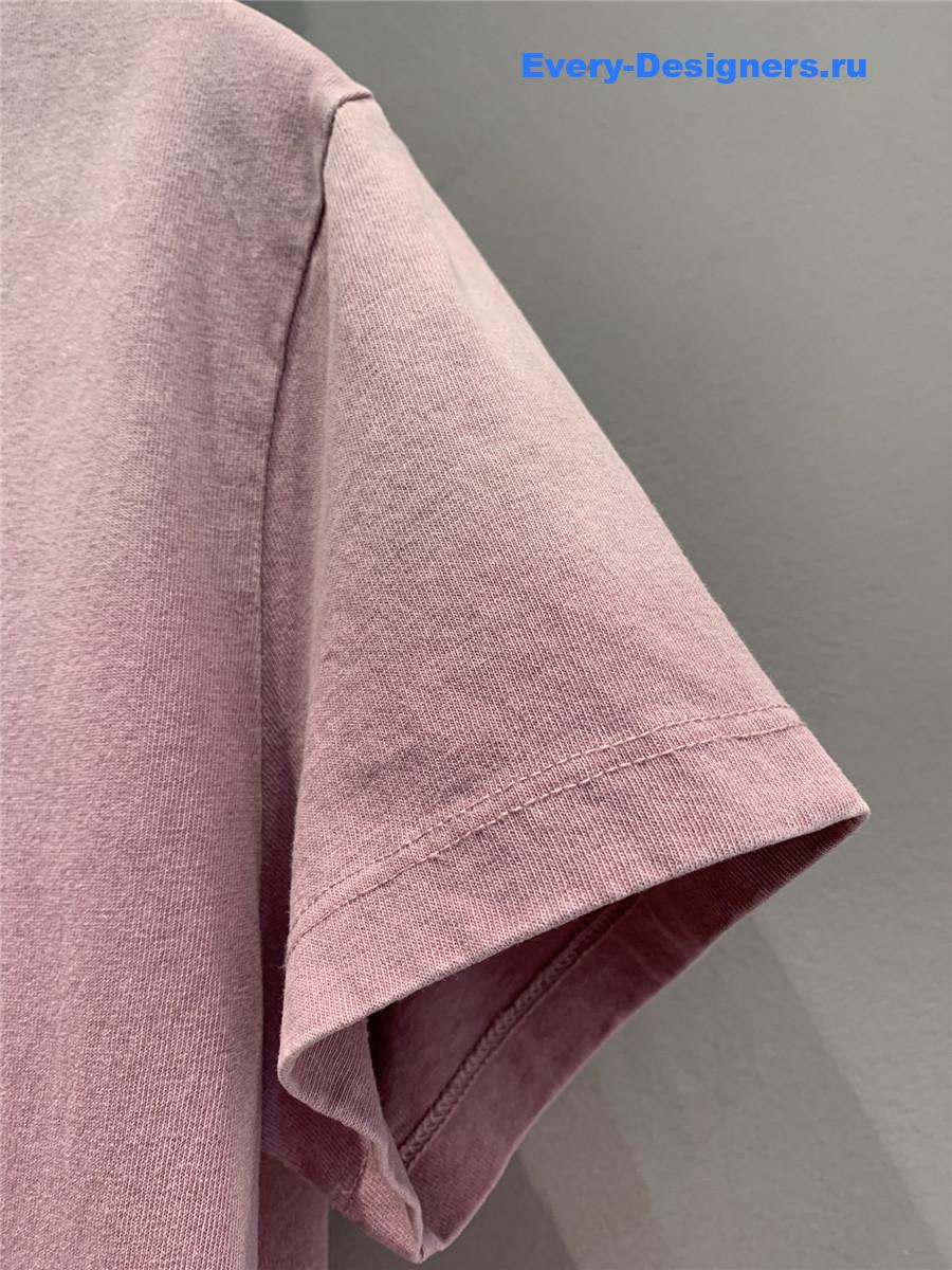 Pra*a logo-print t-shirt purple