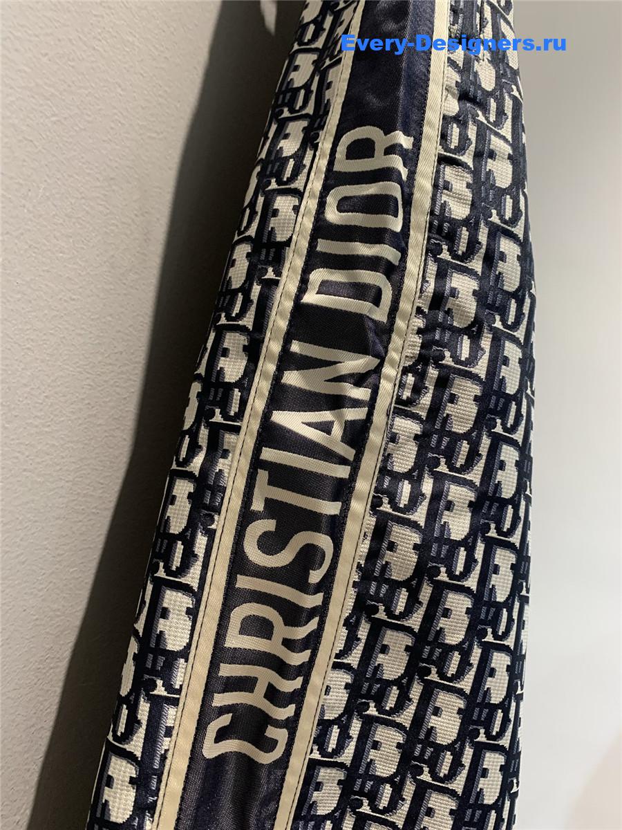 D10r blue oblique elastic cuff trousers