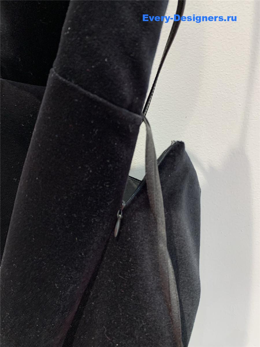 Miu Miu Velvet Mini Dress in Black