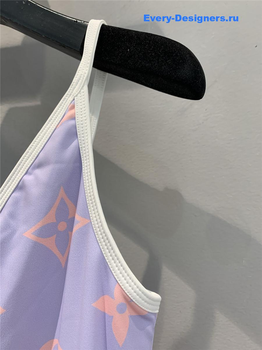 l0vis Vvtt0n monogram gradient cut-out one-piece swimsuit