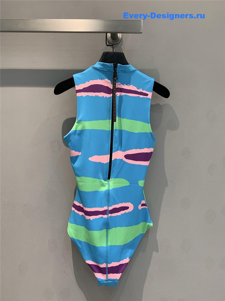 l0vis Vvtt0n palm tree one-piece swimsuit