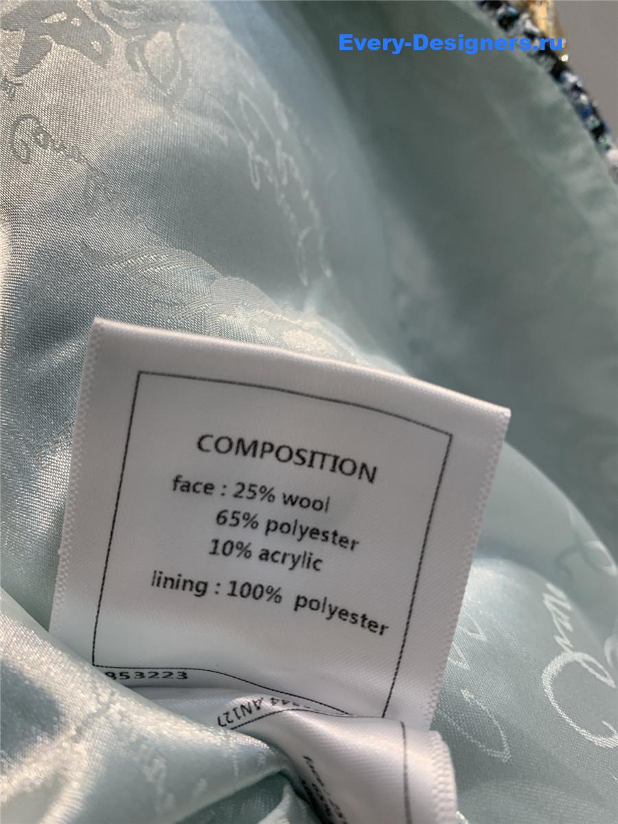 Ch**el tweed jacket with metal buttons