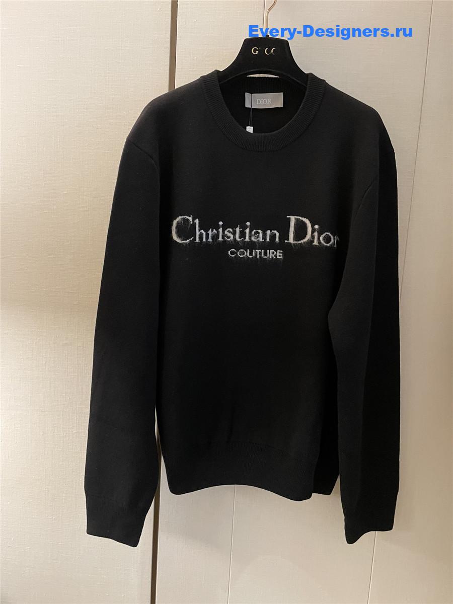 D10r mohair wool crew neck sweater