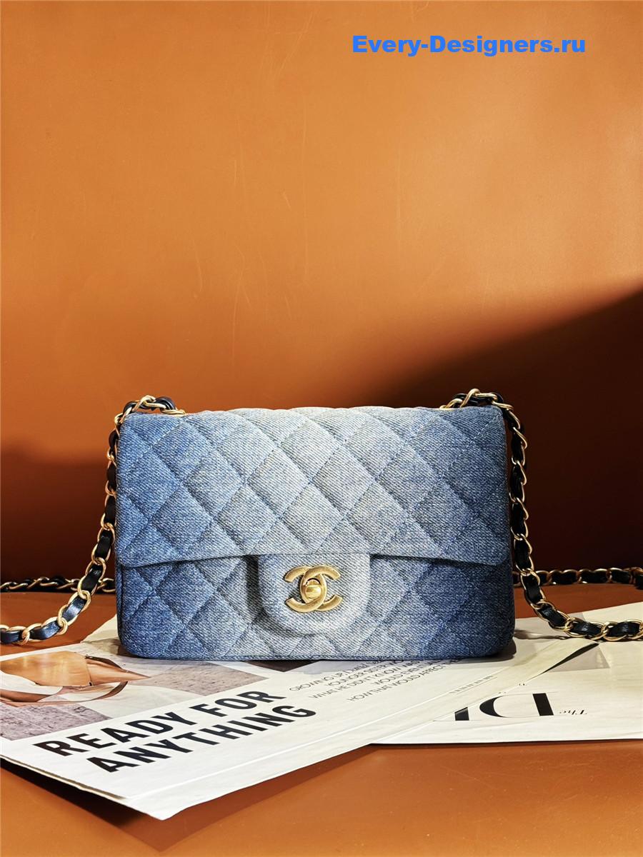 Ch**el denim cf flap bag