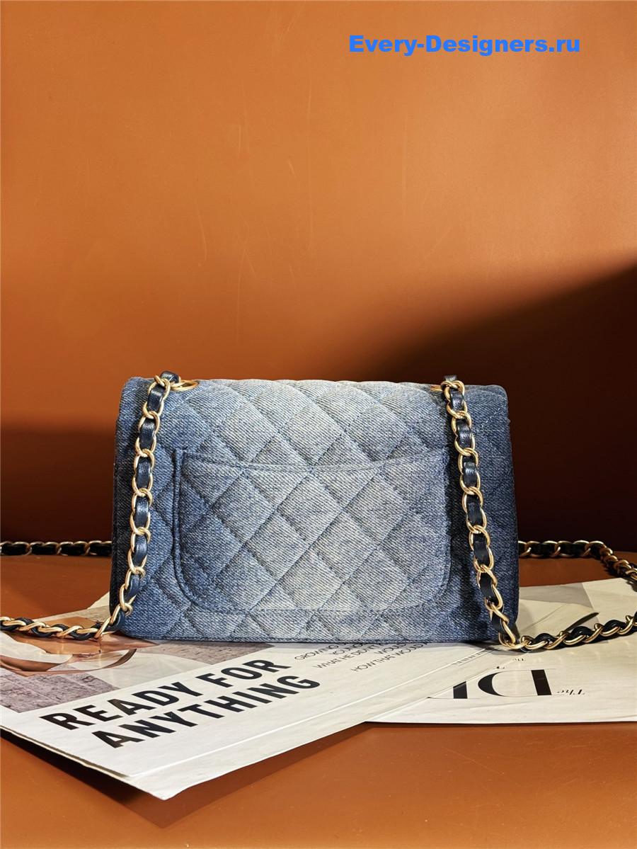 Ch**el denim cf flap bag