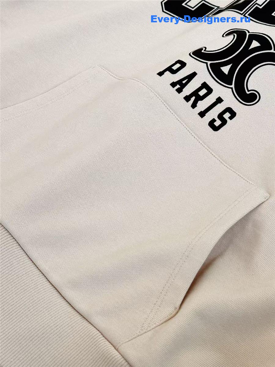 Ce1i*e lettering printed hooded sweatshirt