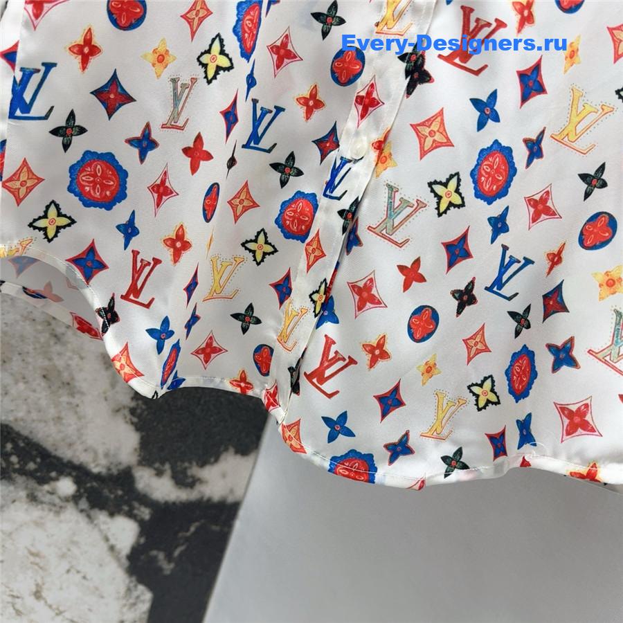 l0vis Vvtt0n rainbow monogram shirt