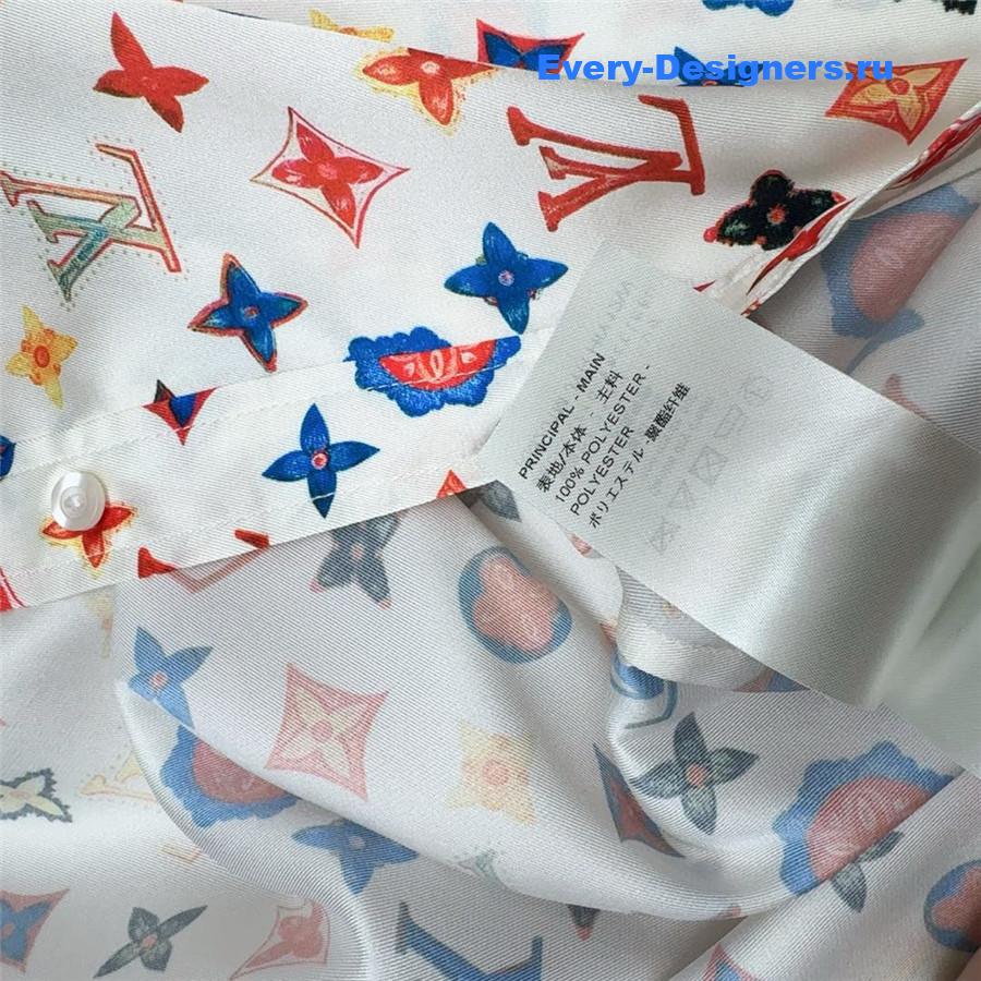 l0vis Vvtt0n rainbow monogram shirt